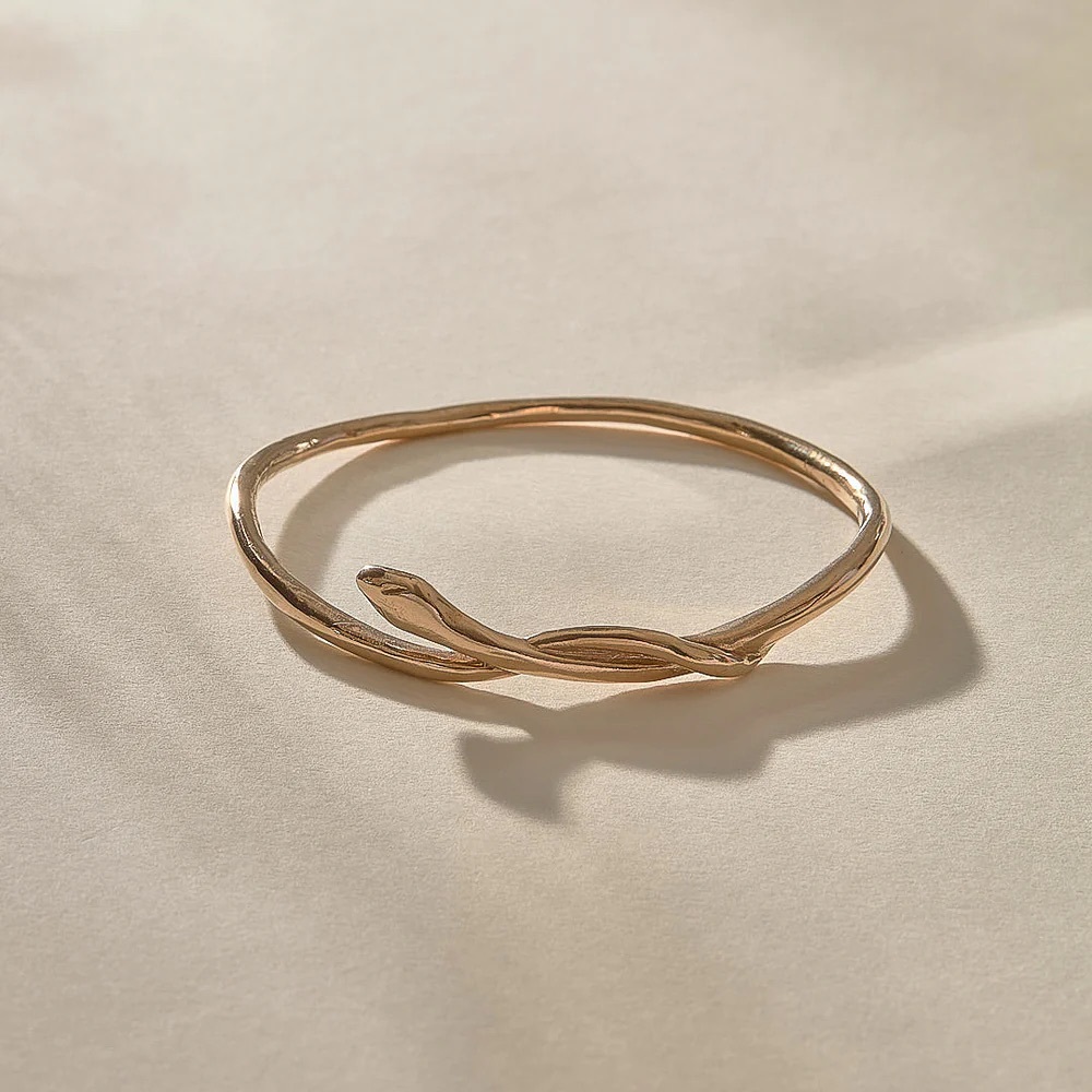 Catori Bronze Serpent  Bangle Bracelet